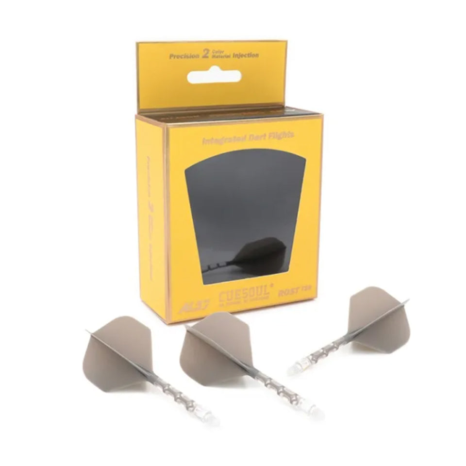 Cuesoul Rost T19 Integrated Dart Flights - Standard Grey (M) 28mm