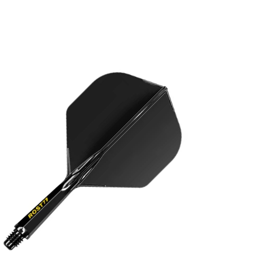 Cuesoul Rost 77 Integrated Dart Flights - Standard Black (S) 23mm