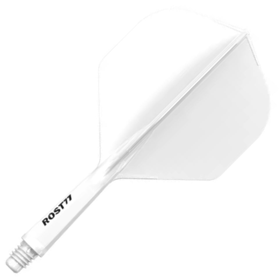 Cuesoul Rost 77 Integrated Dart Flights - Standard White (L) 33mm