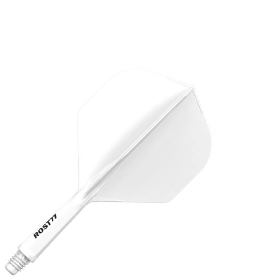 Cuesoul Rost 77 Integrated Dart Flights - Standard White (S) 23mm