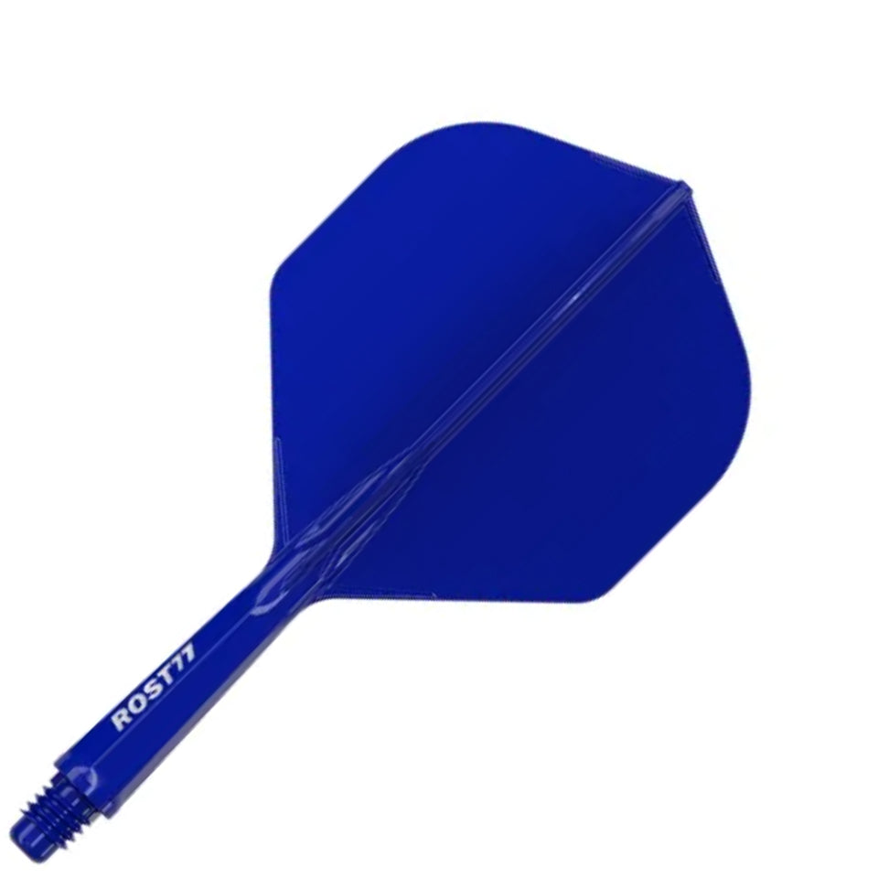 Cuesoul Rost 77 Integrated Dart Flights - Standard Blue (M) 28mm