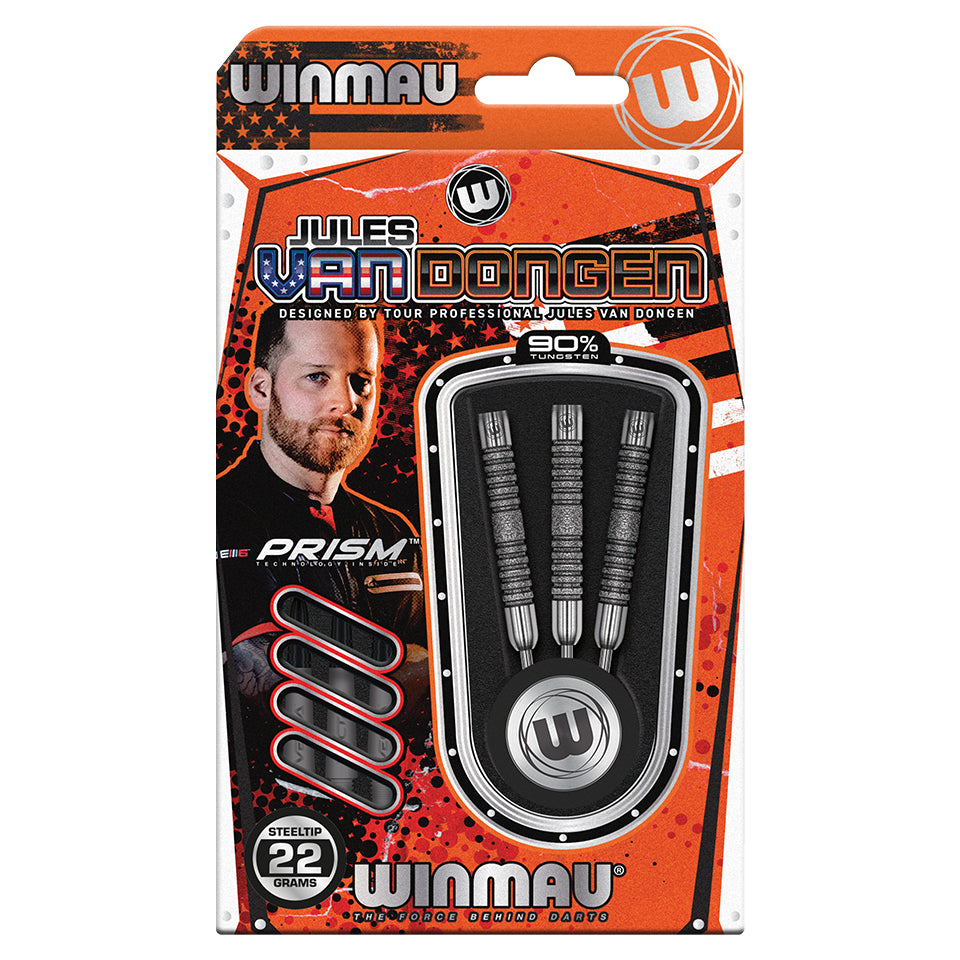 Winmau Jules Van Dongen Steel Tip Darts - 22gm