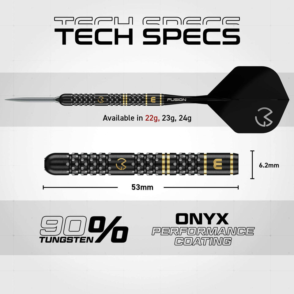 Winmau MvG W-Max Switch Point Steel Tip Darts - 22gm