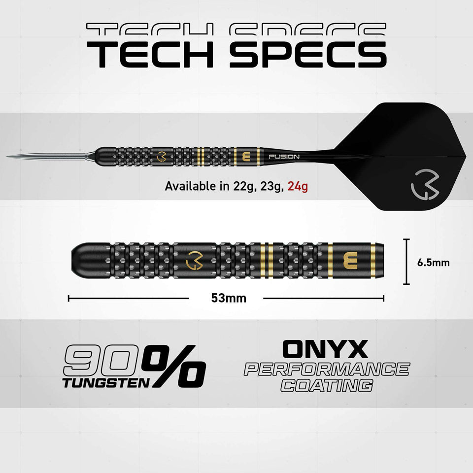 Winmau MvG W-Max Switch Point Steel Tip Darts - 24gm