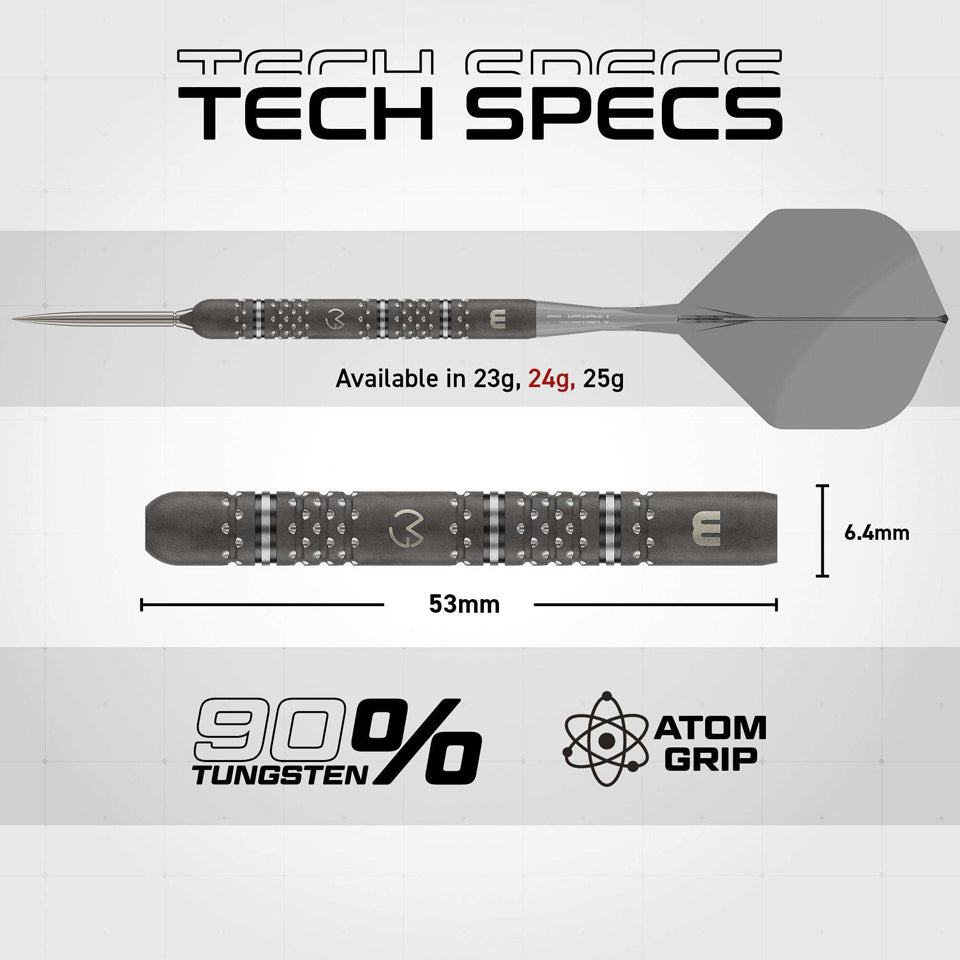 Winmau MvG TS-Pro Switch Point Steel Tip Darts - 24gm