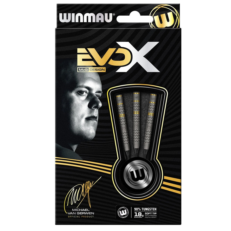 Winmau MvG EvoX Soft Tip Darts - 20gm