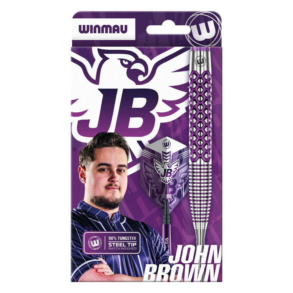 Winmau John Brown Signature Edition Steel Tip Darts - 22gm
