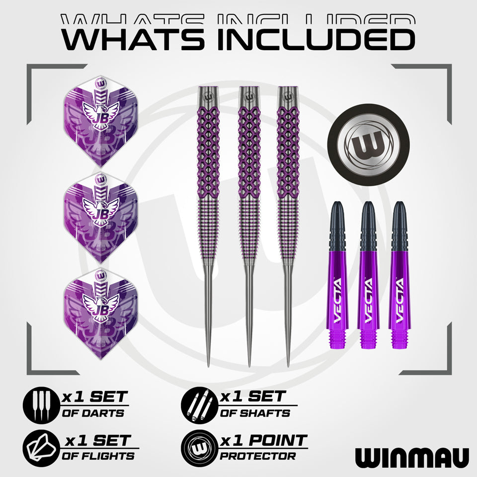 Winmau John Brown Signature Edition Steel Tip Darts - 22gm