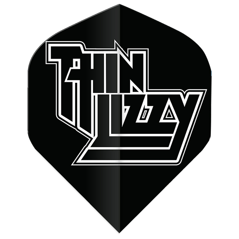 Winmau Rock Legends Thin Lizzy Dart Flights - Standard Black