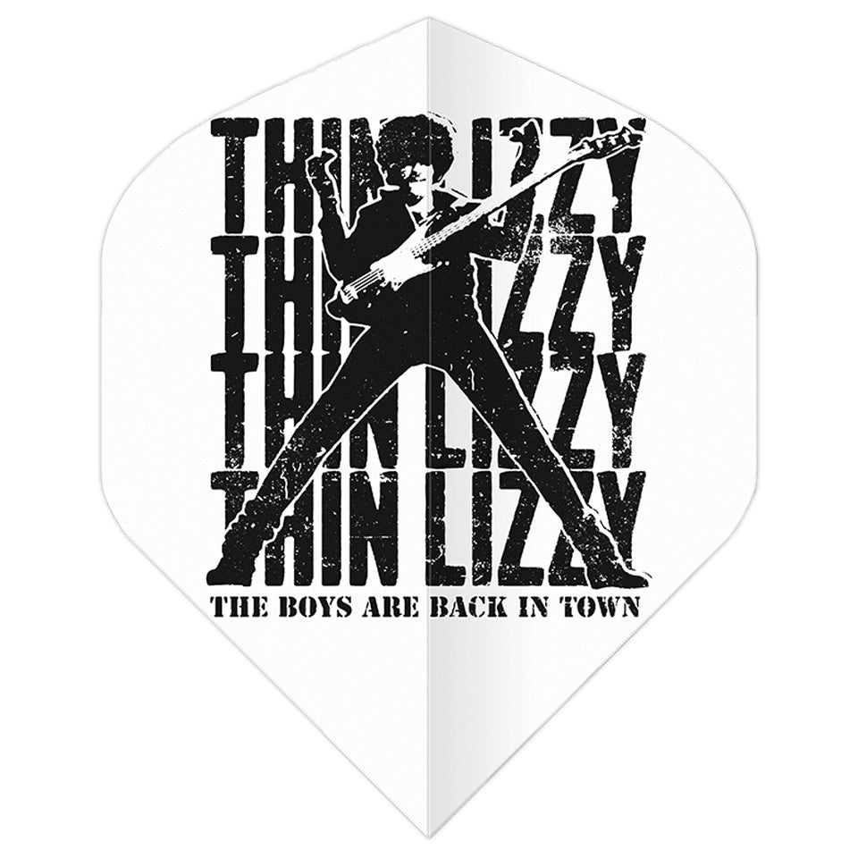 Winmau Rock Legends Thin Lizzy Dart Flights - Standard White