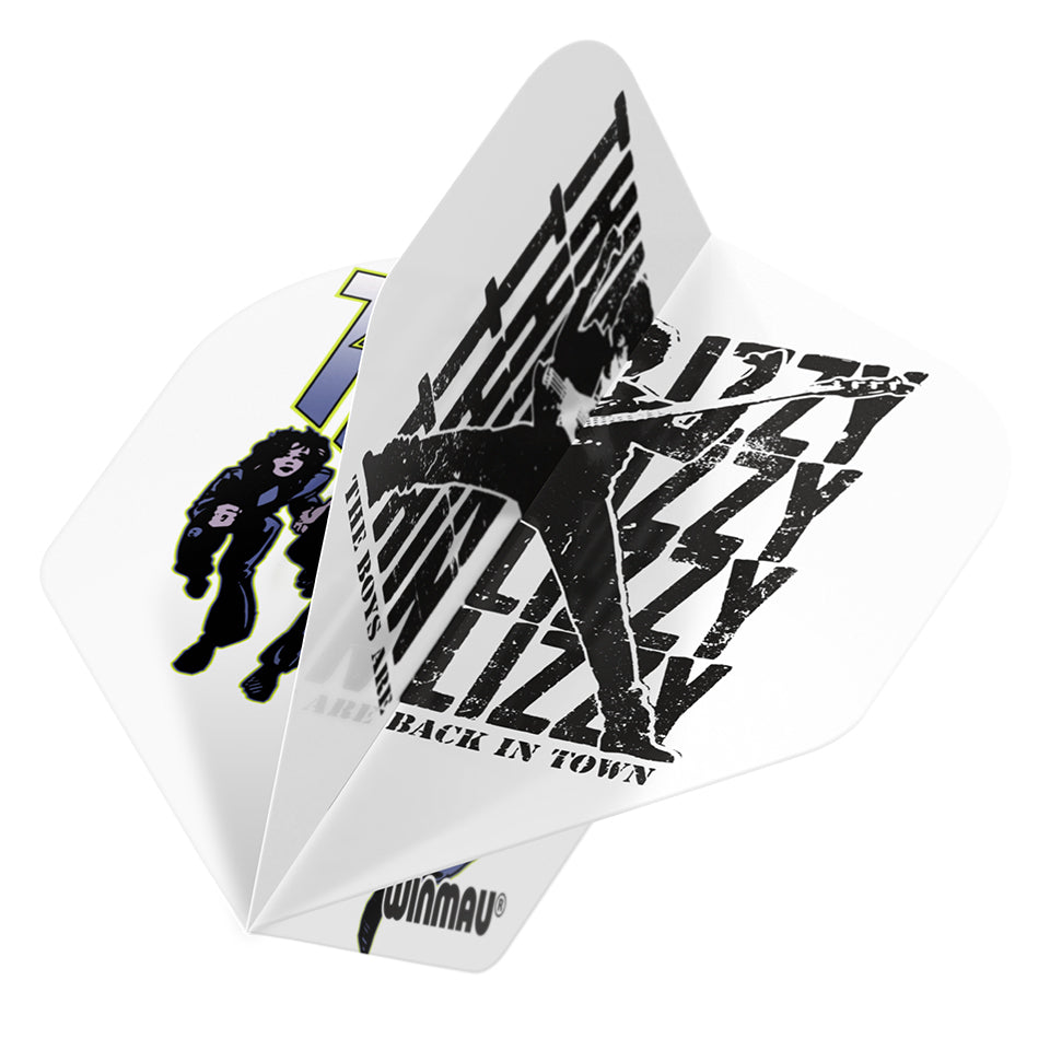 Winmau Rock Legends Thin Lizzy Dart Flights - Standard White