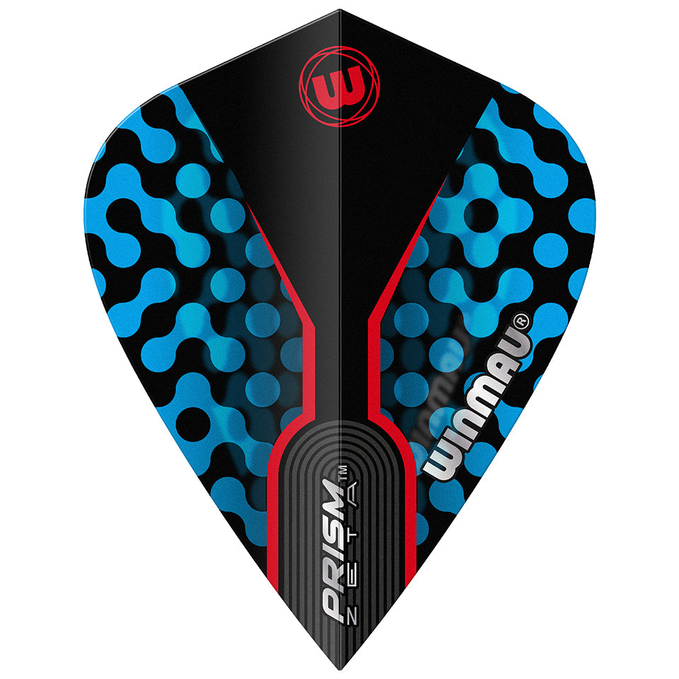 Winmau Prism Zeta Dart Flights - Kite Blue/Red