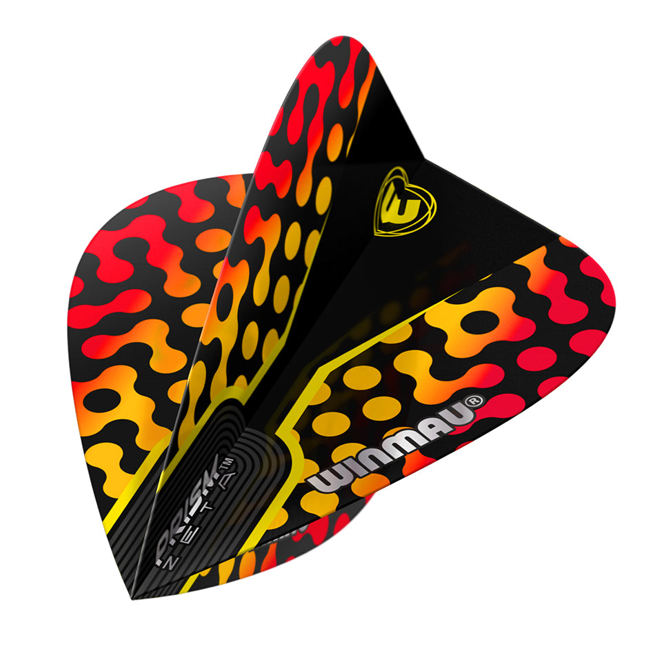 Winmau Prism Zeta Dart Flights - Kite Red/Yellow