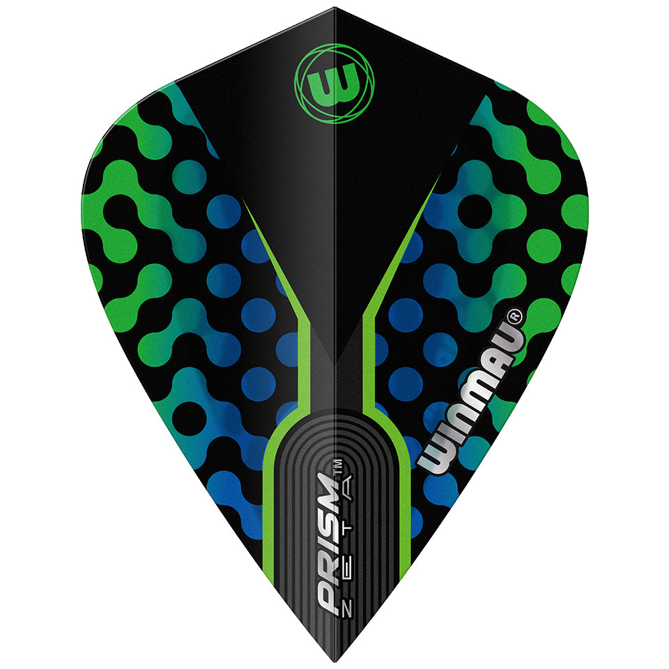 Winmau Prism Zeta Dart Flights - Kite Blue/Green