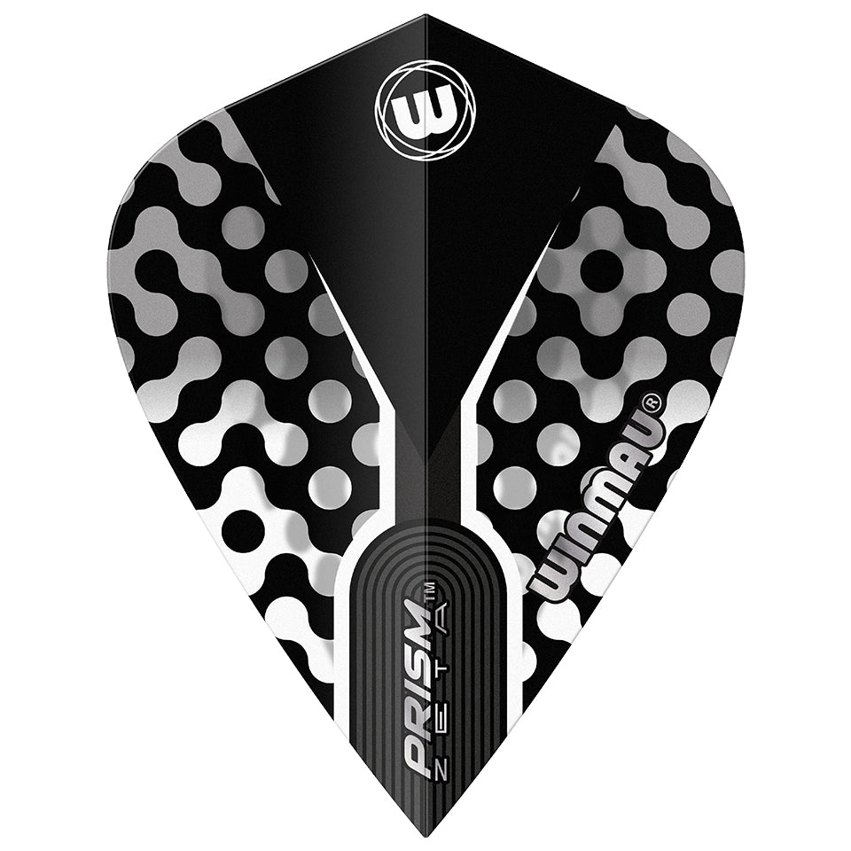 Winmau Prism Zeta Dart Flights - Kite Gray/White