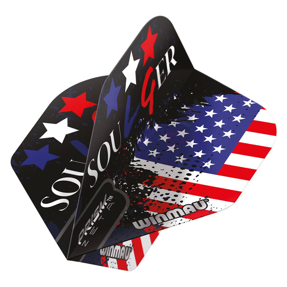 Winmau Specialist Players Soulger Prism Zeta Dart Flights - Standard Flag