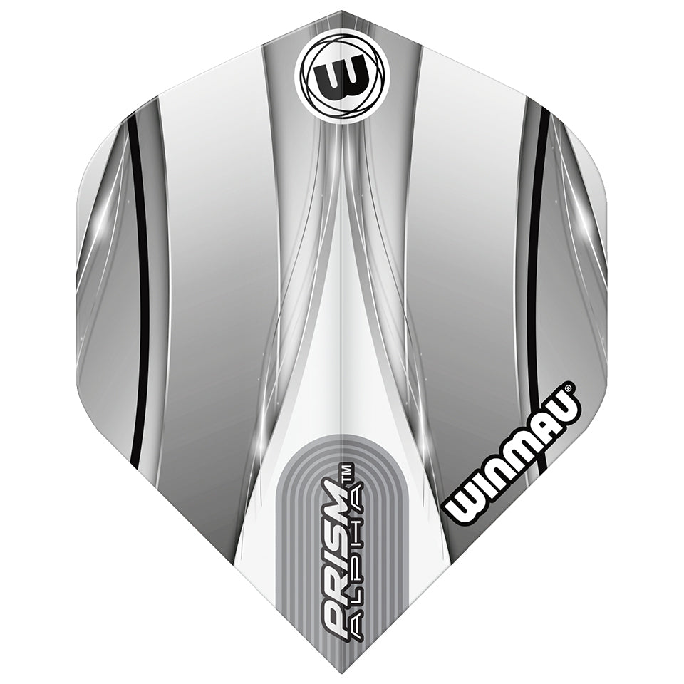 Winmau Prism Alpha Dart Flights - Standard White