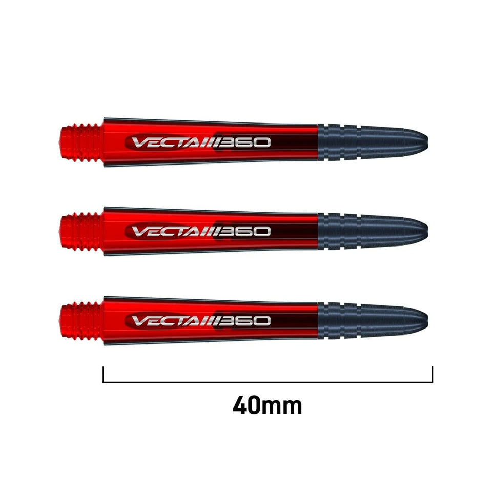 Winmau Vecta Blade360 Dart Shafts - Medium Red