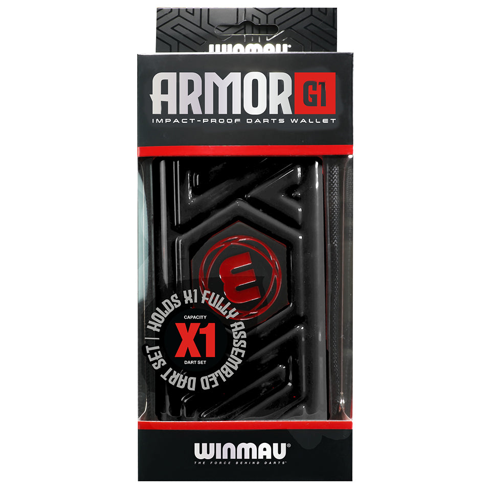 WINMAU Armor Darts portemonnee - darts-etui voor volledig gemonteerde darts en accessoires - slagvast, extreem duurzaam en veilig, zwart, 17 x 13 x 5.5 cm WINMAU Armor Darts portemonnee - darts-etui voor volledig gemonteerde darts en accessoires - slagvast, extreem duurzaam en veilig, zwart, 17 x 13 x 5.5 cm