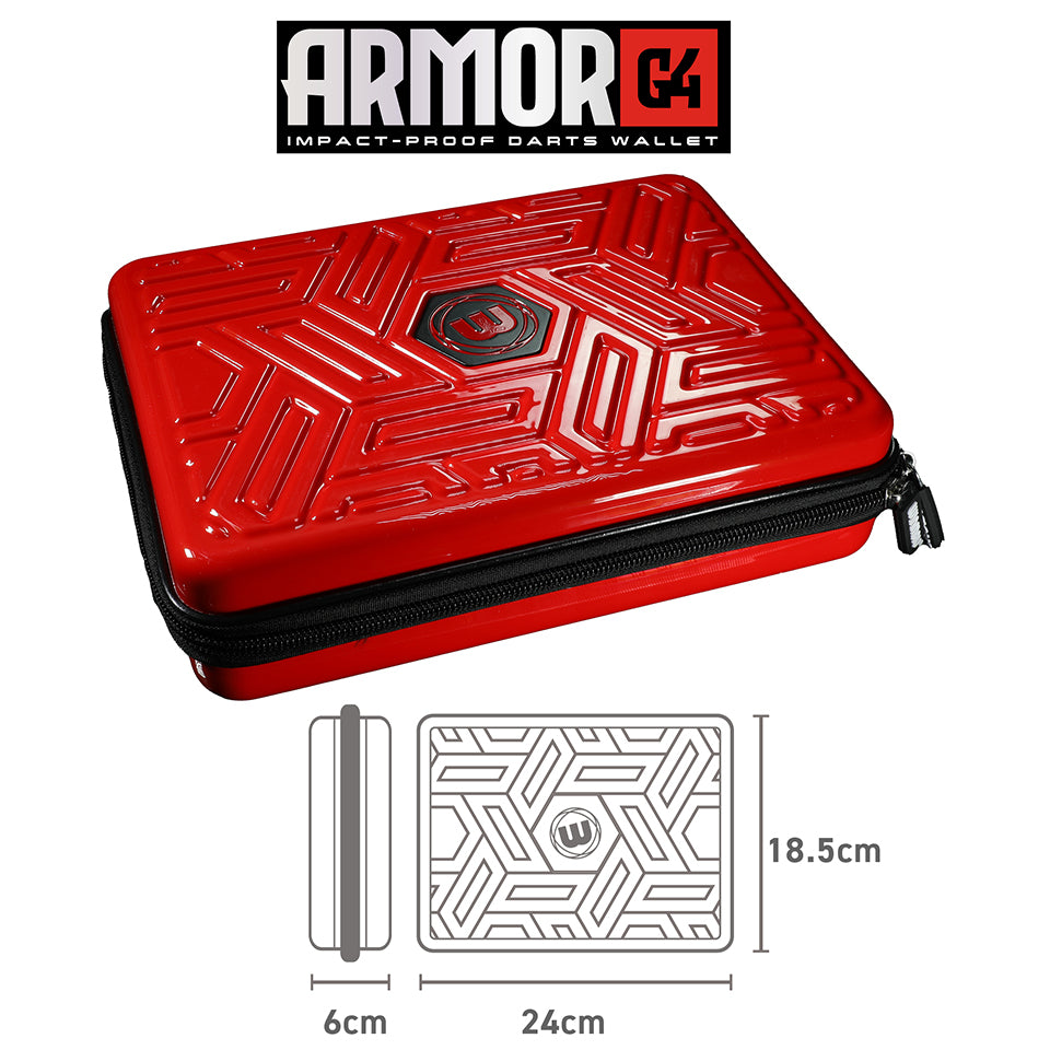 Winmau Armor G4 Dart Wallet - Red