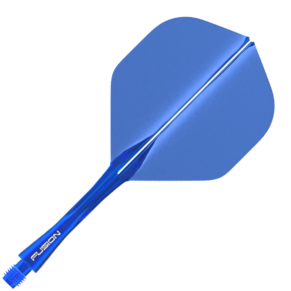 Winmau Fusion Integrated Flight & Shaft System -  Standard Intermediate Azure Blue