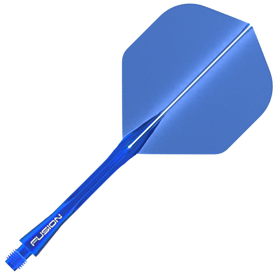 Winmau Fusion Integrated Flight & Shaft System -  Standard Medium Azure Blue