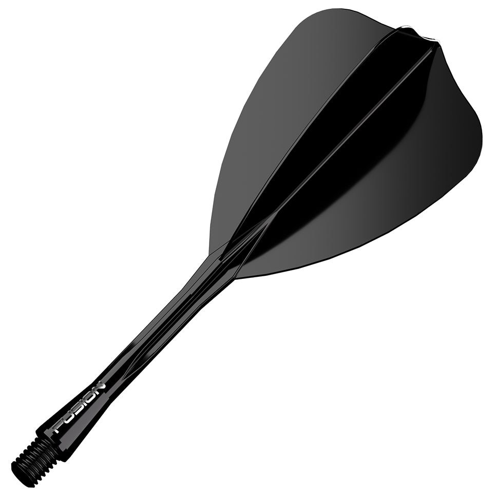 Winmau Fusion Integrated Flight & Shaft System - Arrow Medium Black