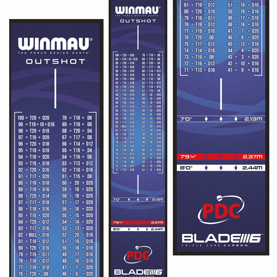 Winmau Pro Zone Outshot Dart Mat