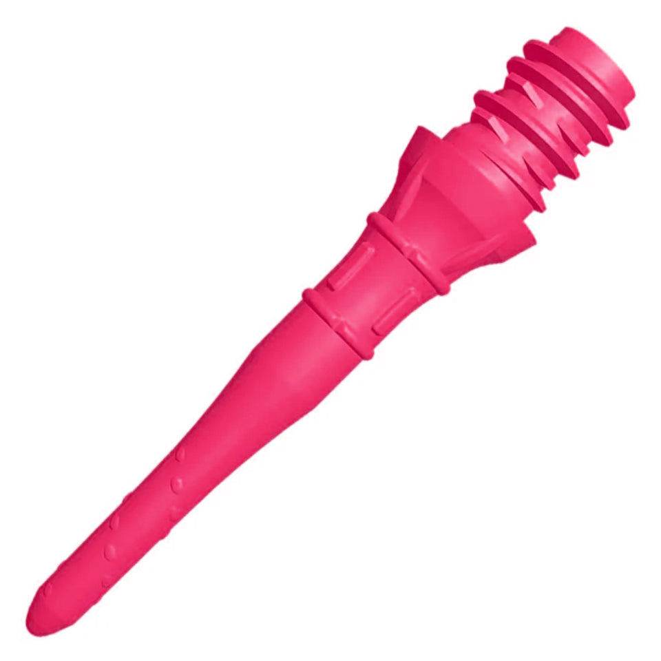 L-Style Lippoint Premium Short Soft Tip Points - Neon Pink (30 Count)