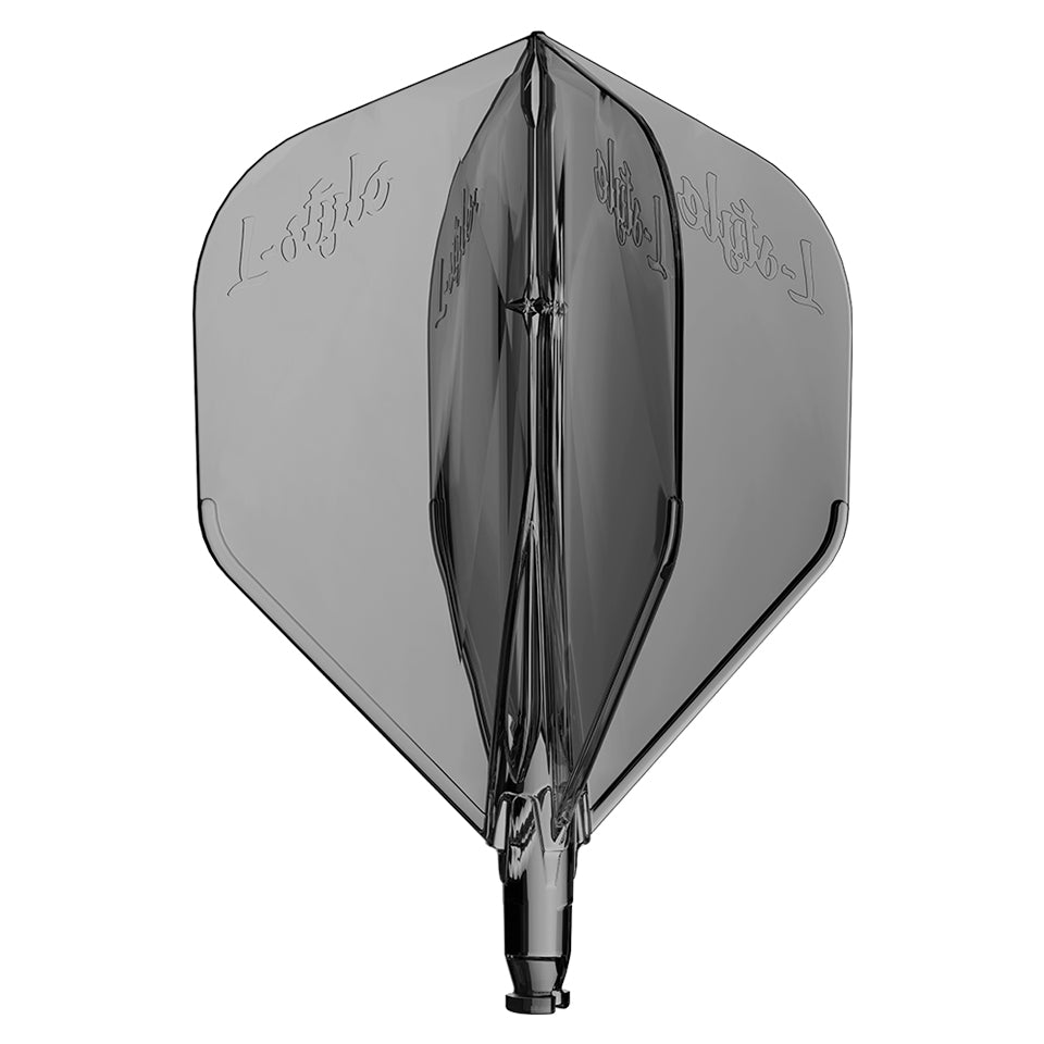 L-Style L-System Replacement Dart Flight - L1 / Standard Clear Black  (1 Piece)
