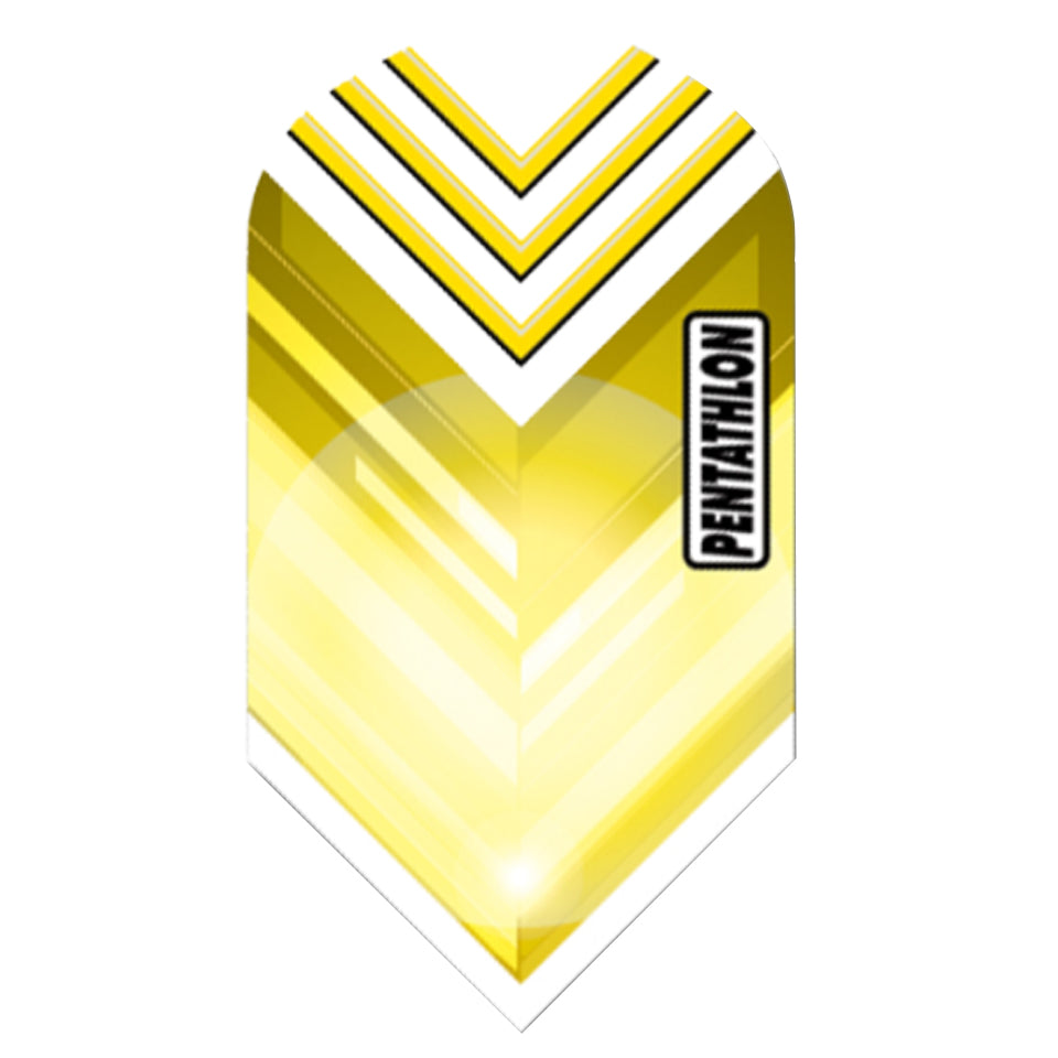 Pentathlon Vizion V Dart Flights - Slim Yellow