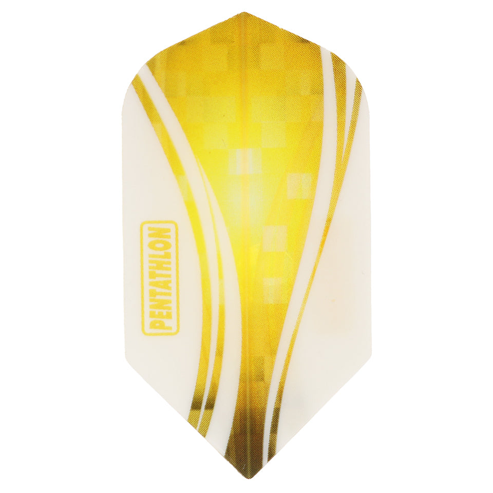 Pentathlon Vizion Wave Dart Flights - Slim Yellow