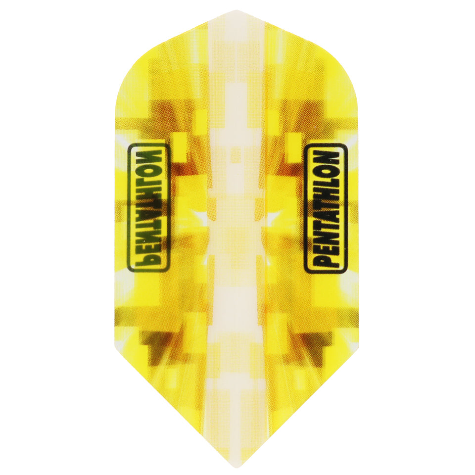 Pentathlon Vizion Burst Dart Flights - Slim Yellow