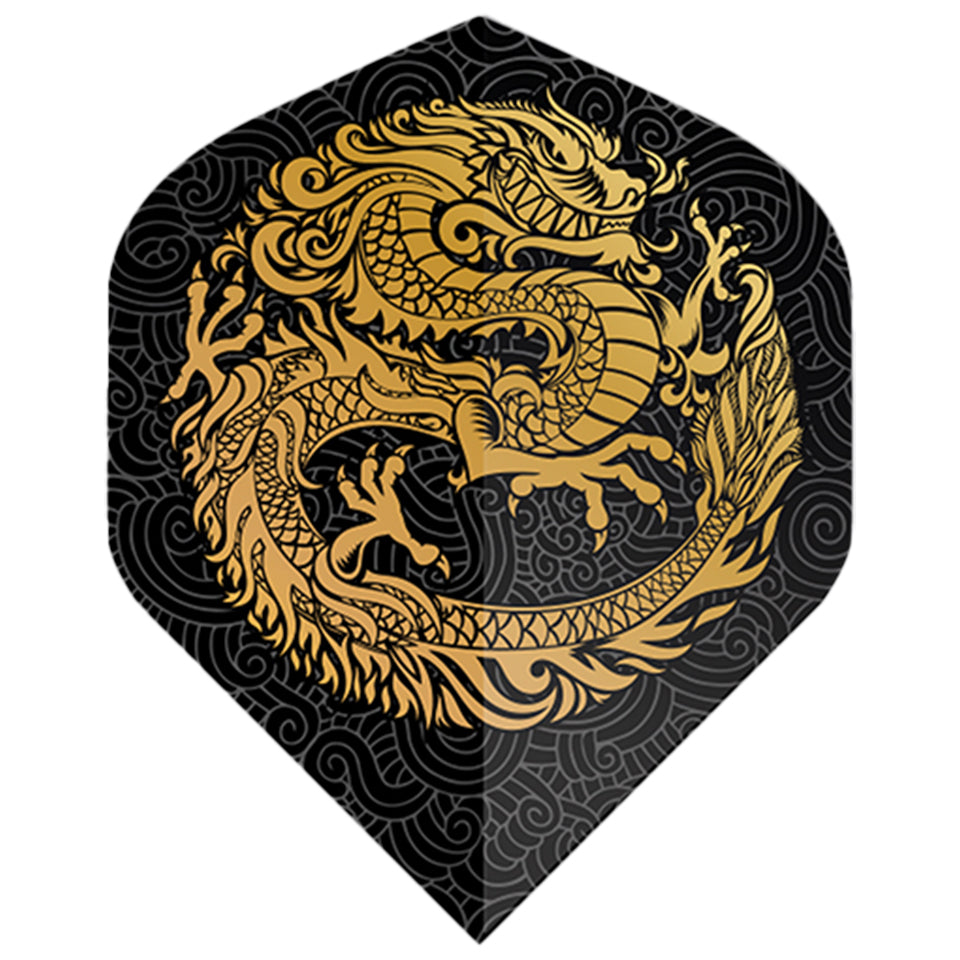 Dart Pros Dart Flights - Standard Black Dragon