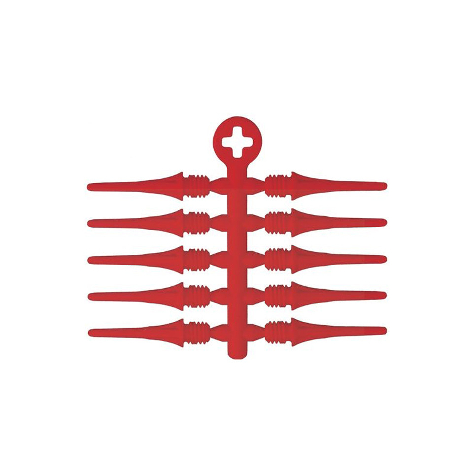 Fit Point Plus 2.0 Short Soft Tip Points - Cherry Red (60 Count)
