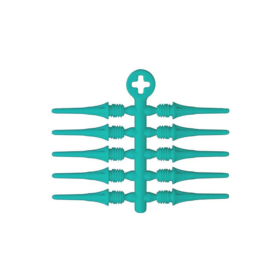 Fit Point Plus 2.0 Short Soft Tip Points - Turquoise (60 Count)