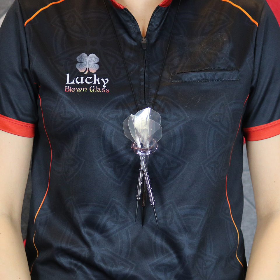 Lucky Blown Glass Dart Ring - Amethyst