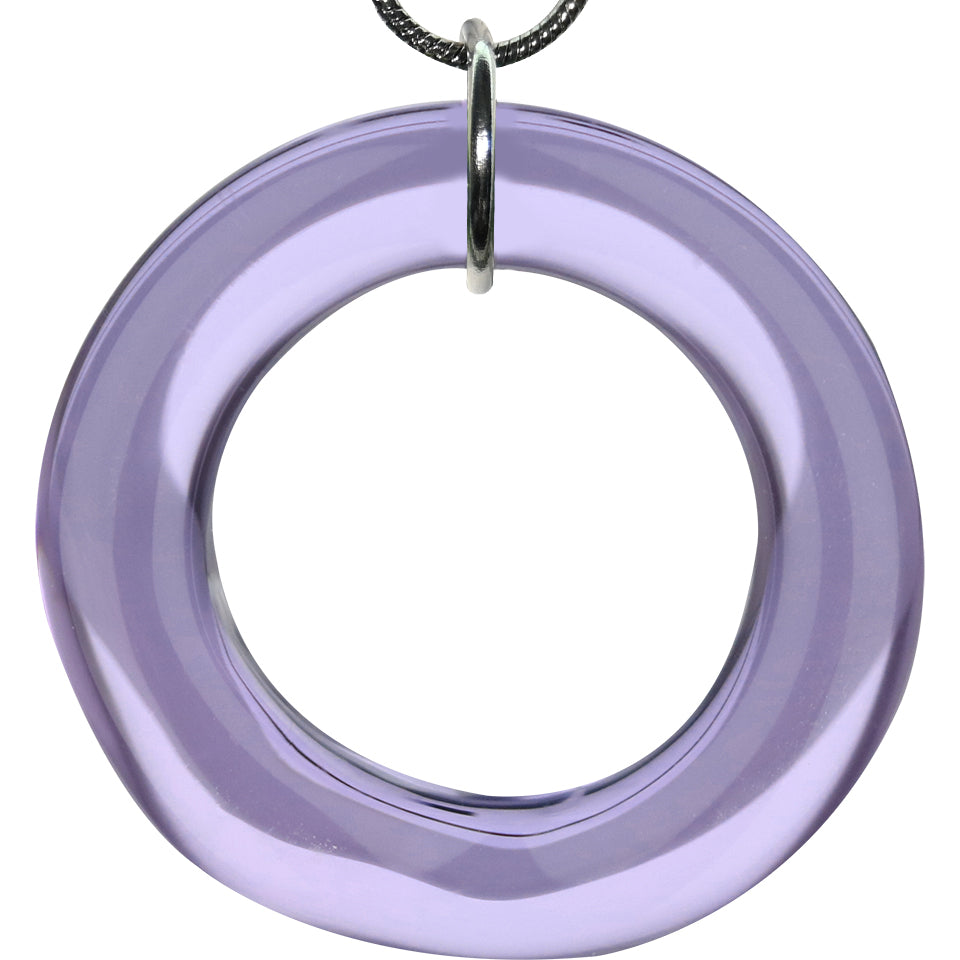 Lucky Blown Glass Dart Ring - Amethyst