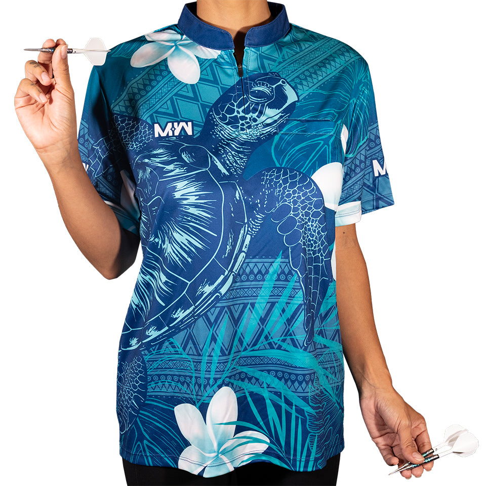 Magic Wear Tribal Turtle Blue Jersey