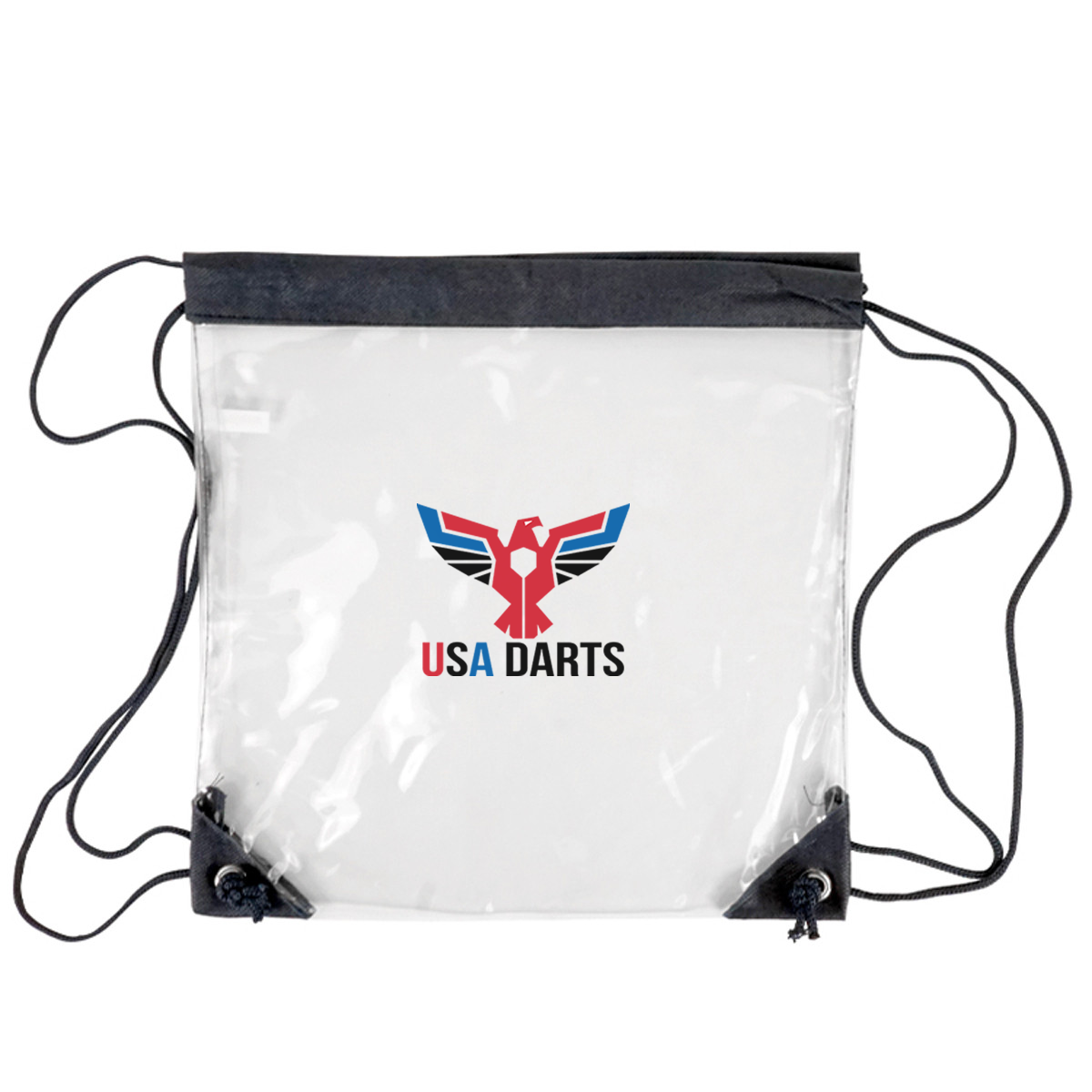 USA Darts Clear Stadium Drawstring Bag