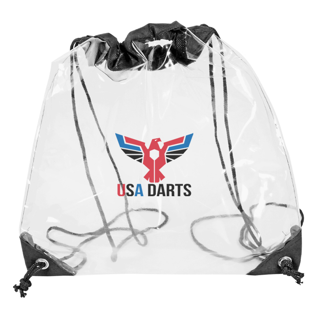 USA Darts Clear Stadium Drawstring Bag