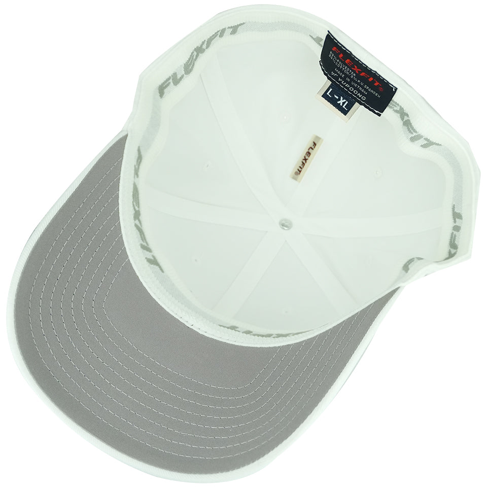 USA Darts Flexfit 6277 Wooly Combed Hat - White L/XL