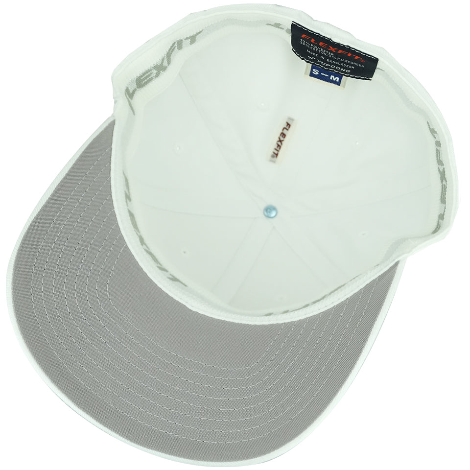 USA Darts Flexfit 6277 Wooly Combed Hat - White S/M