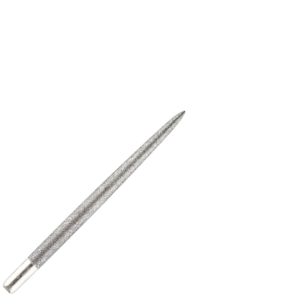 One80 Sand Coated Long Taper Steel Points - 38mm Silver