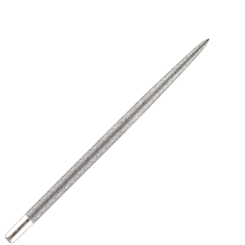 One80 Sand Coated Long Taper Steel Points - 50mm Silver