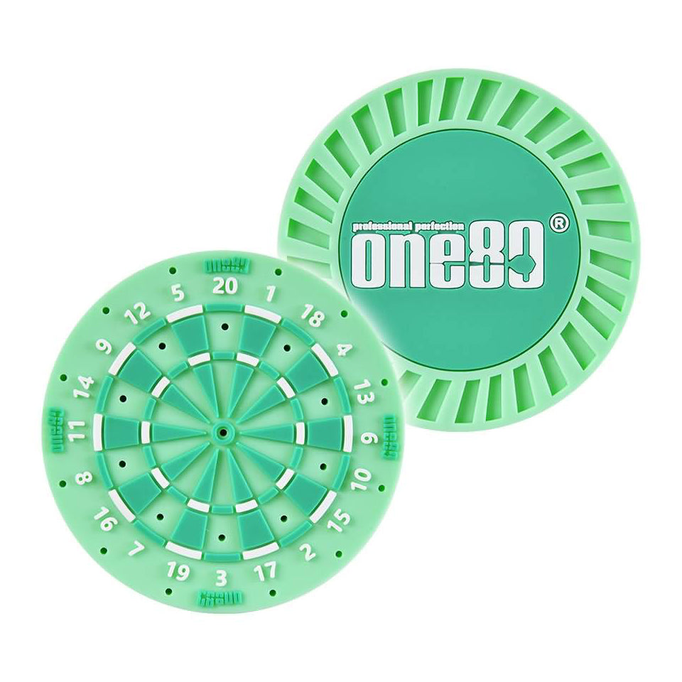 One80 Rubber Dartboard Dart Holder - Green