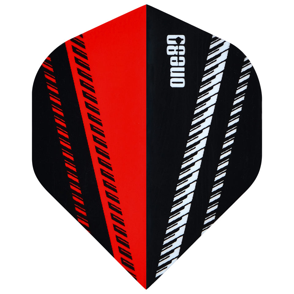 One80 V-Flow Dart Flights - Standard Red