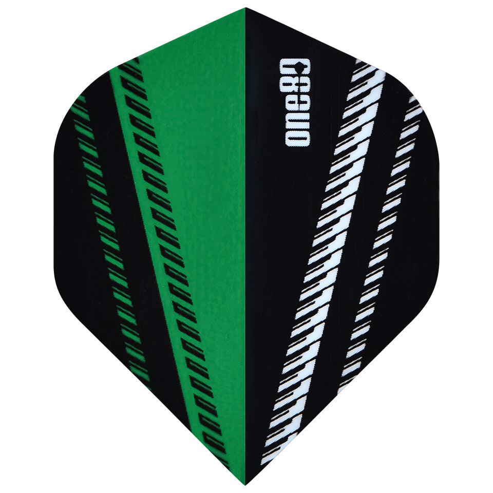 One80 V-Flow Dart Flights - Standard Green