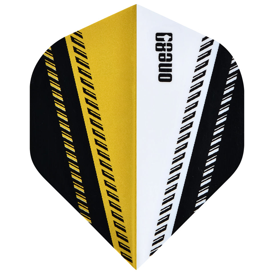 One80 V-Flow Dart Flights - Standard Gold