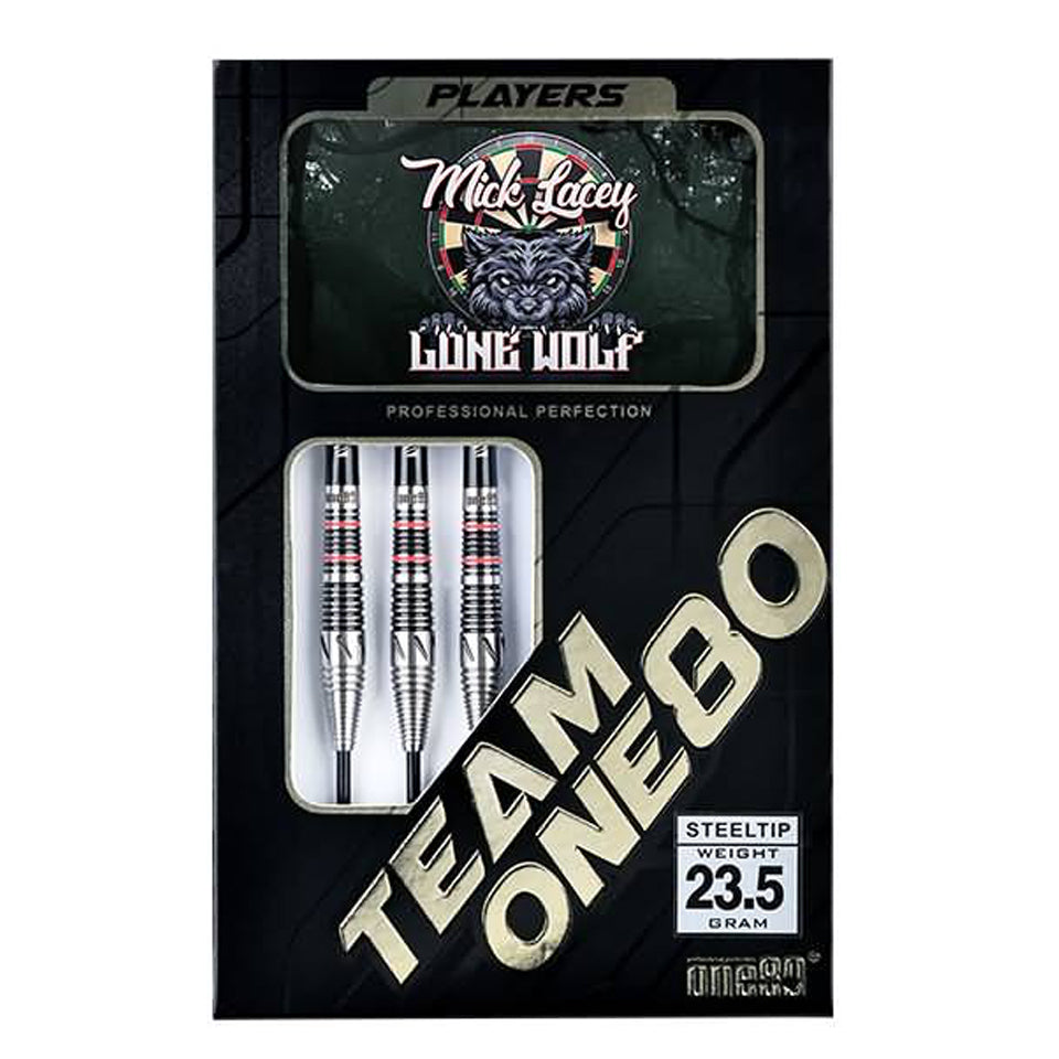 One80 Mick Lacey Lone Wolf Steel Tip Darts - 23.5gm